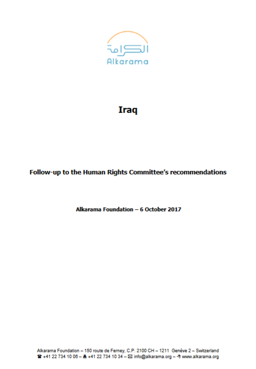 Iraq: Human Rights Committee- 5th Review