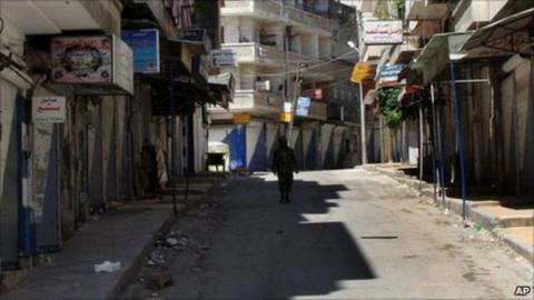 Jisr Al Shughur after the protests and mutiny, AP, http://www.bbc.com/news/world-middle-east-13857654